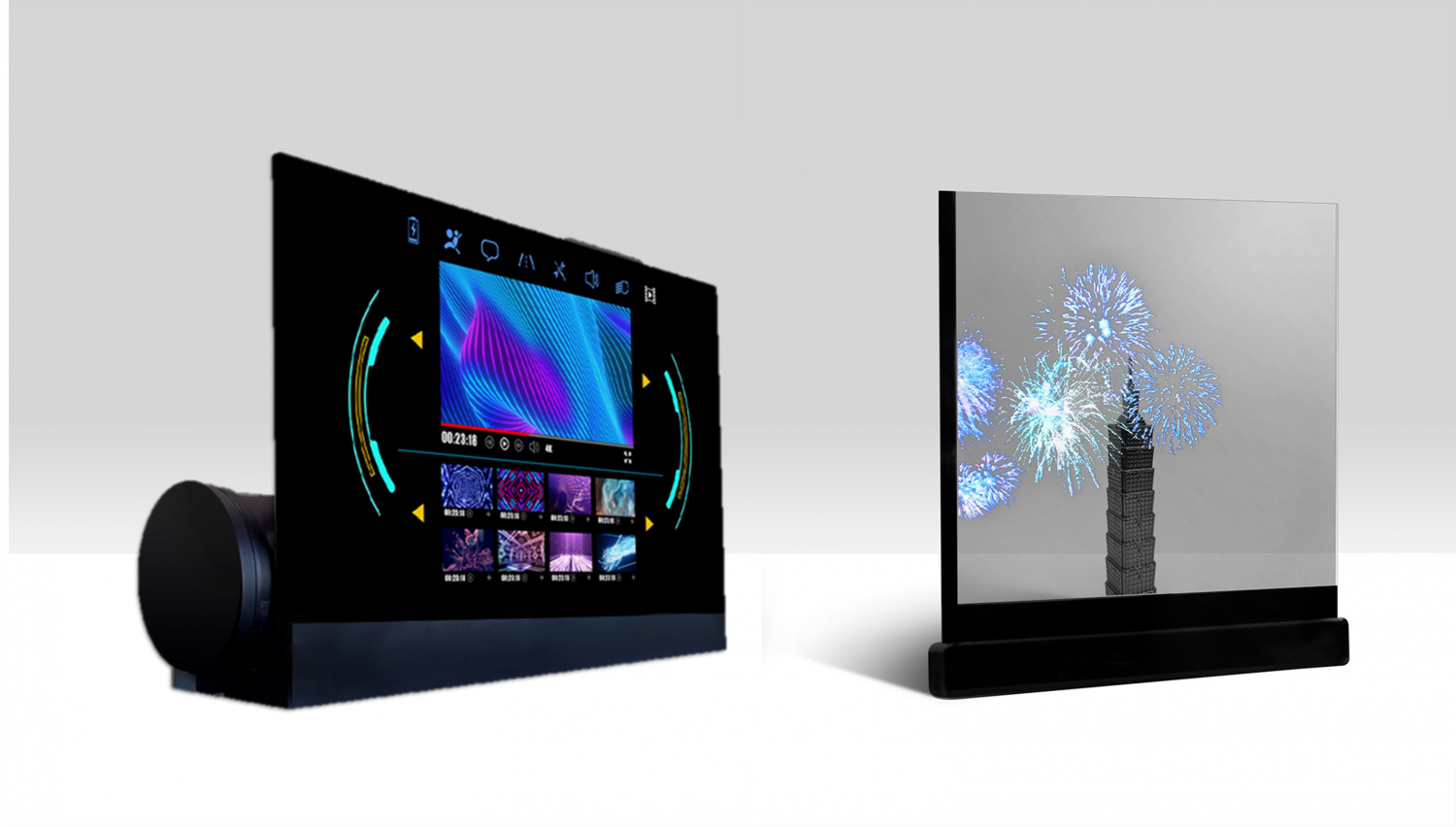 可卷式、折迭性、高透明